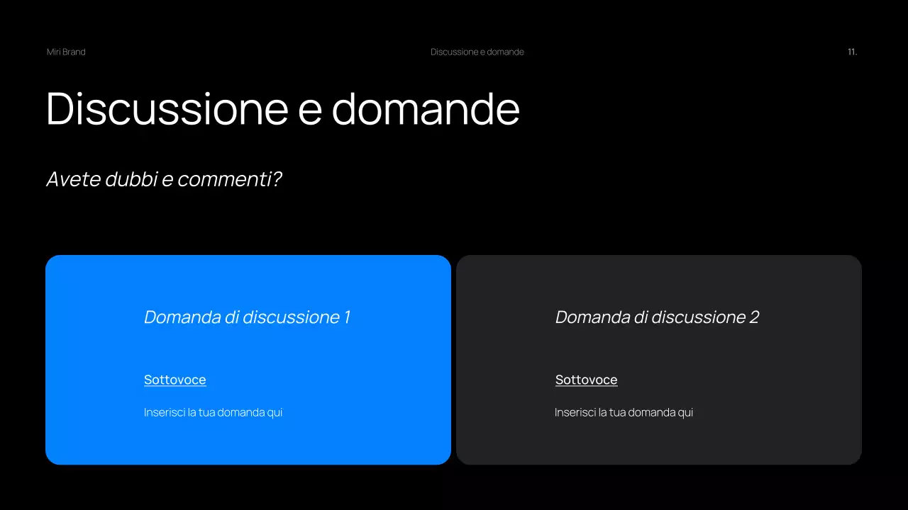 Rassegna trimestrale d'affari Dark Bold