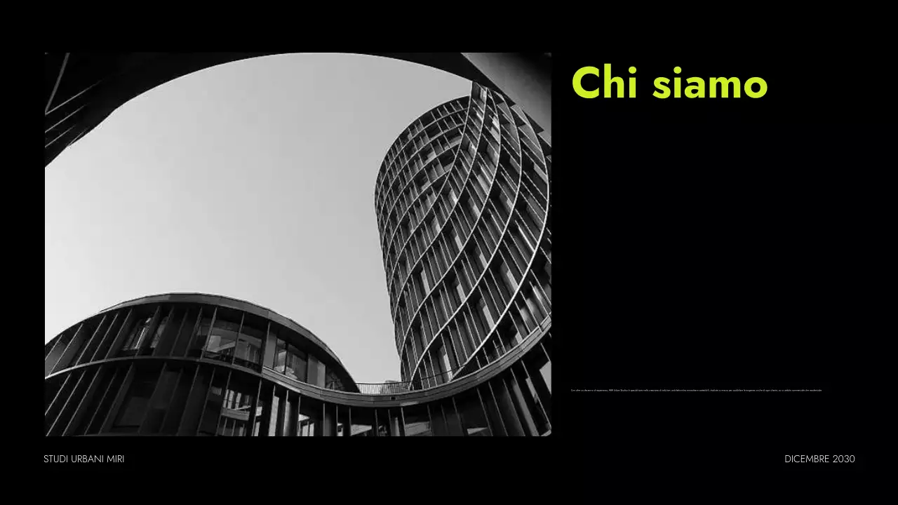 portfolio di architettura moderna al neon