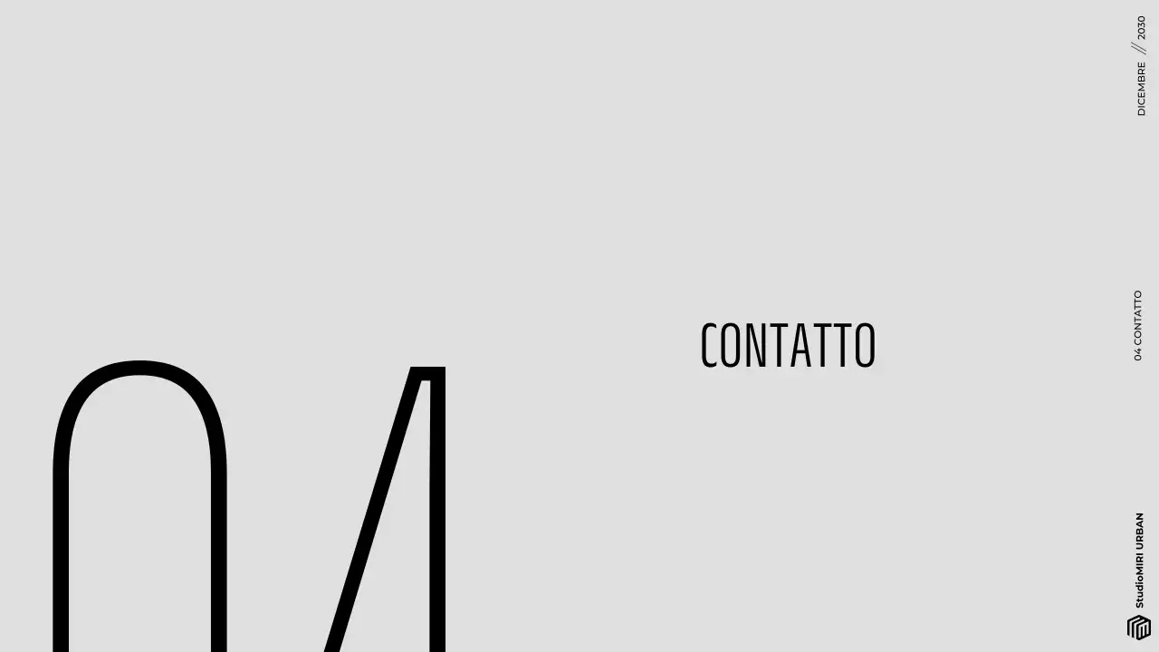 Presentazione del portafoglio di architettura moderna, grigia e minimalista