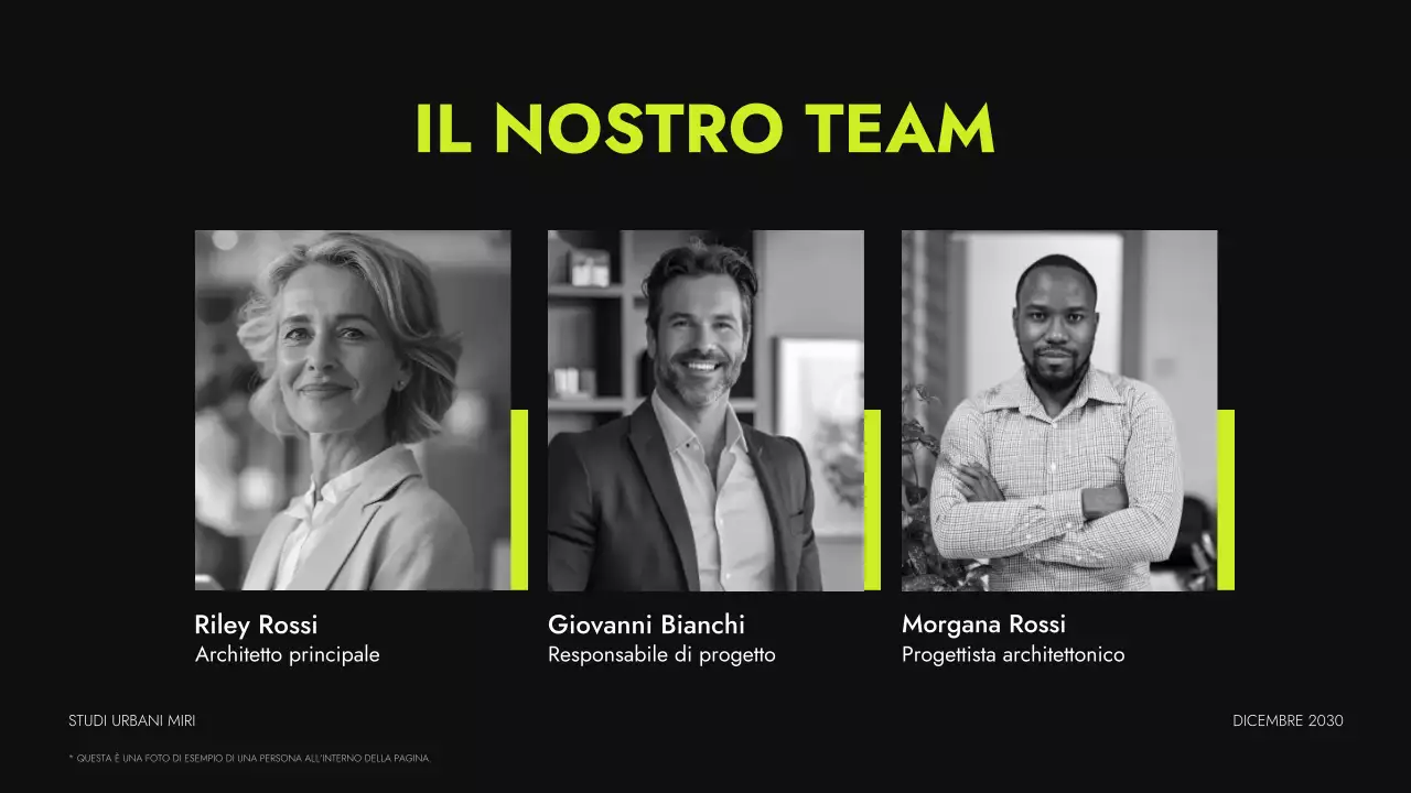 portfolio di architettura moderna al neon