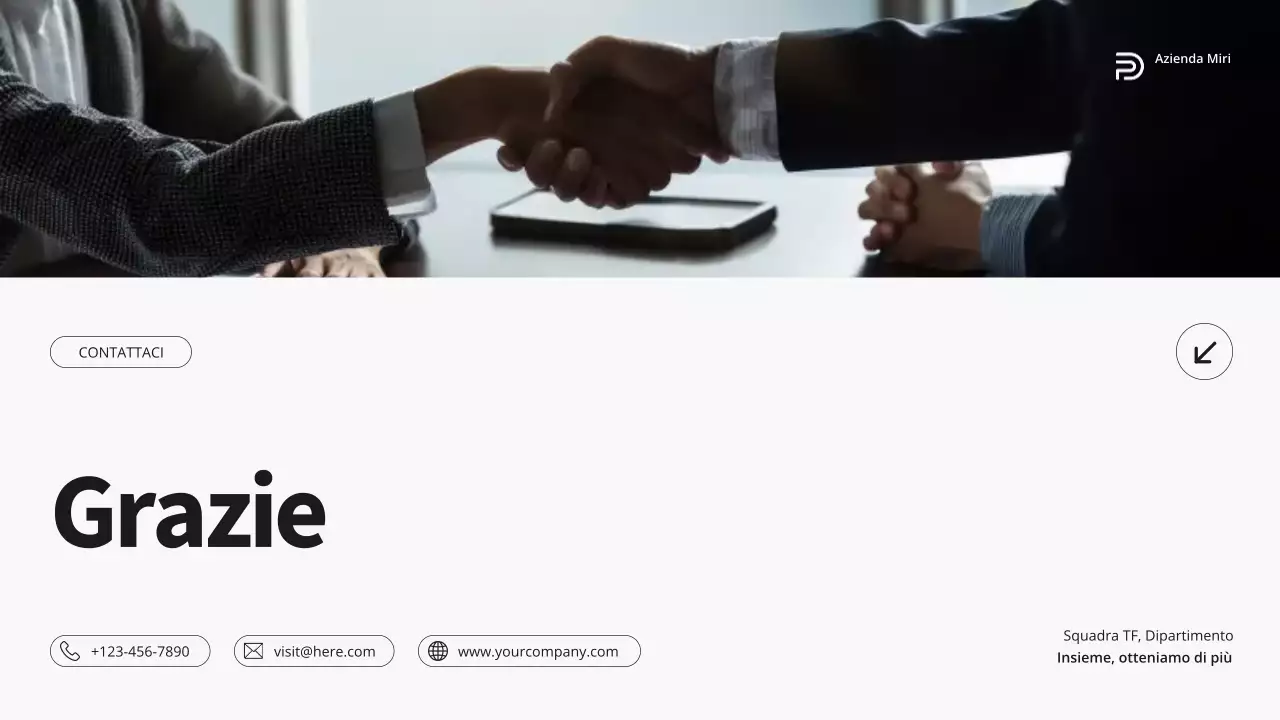 Rapporto di revisione mensile grigio e verde, moderno e minimalista