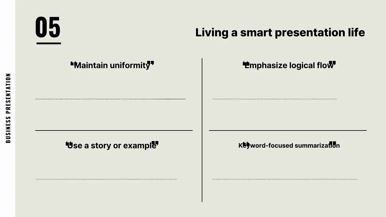 Apresentação de negócios minimalista bege