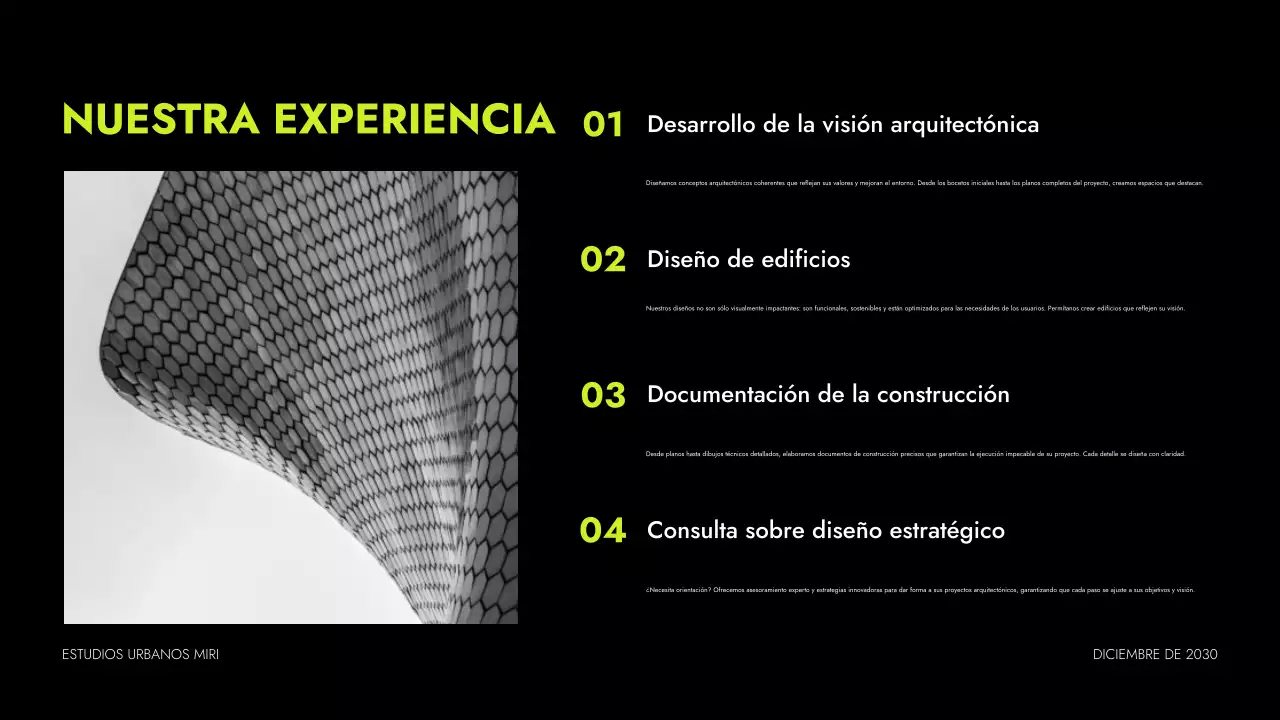 cartera de arquitectura moderna de neón