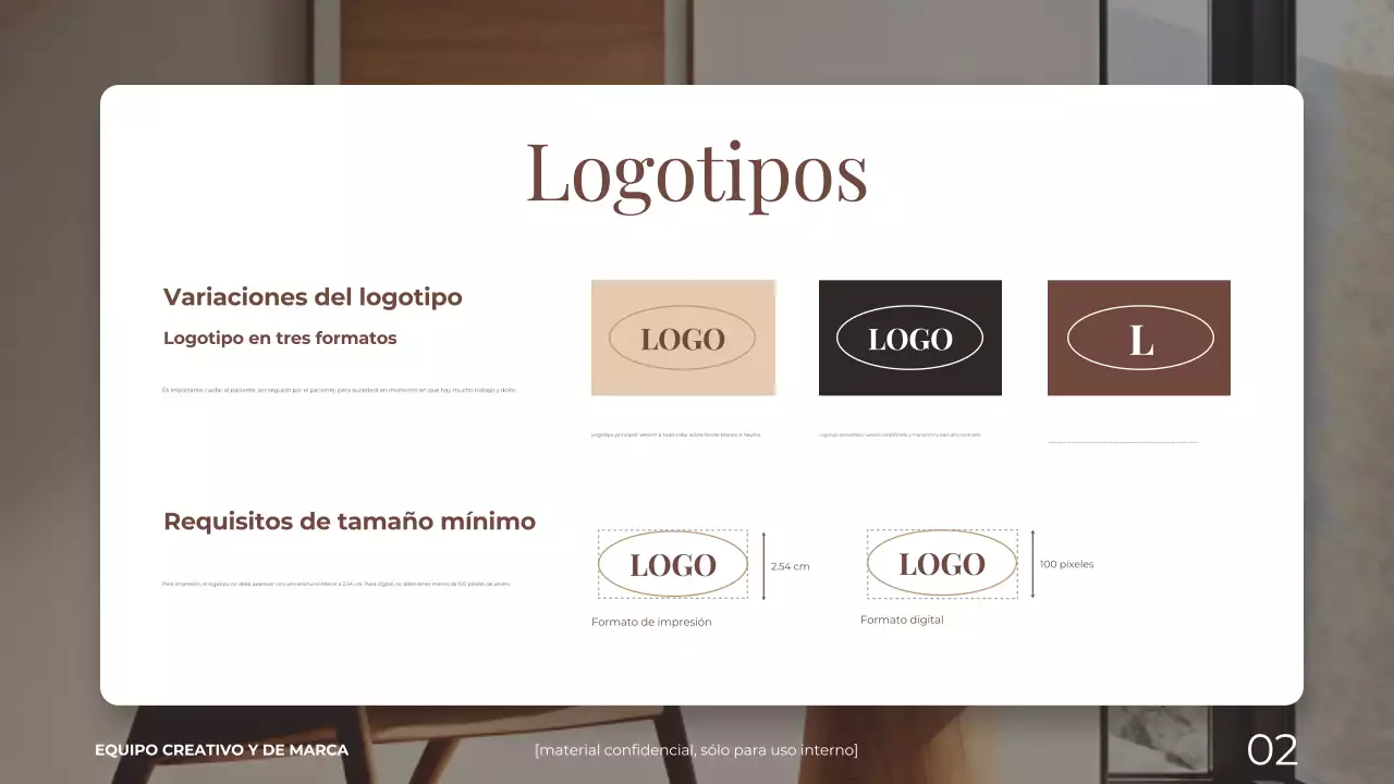 marron y beige elegantes y modernos hogar y vivienda marca directriz presentación