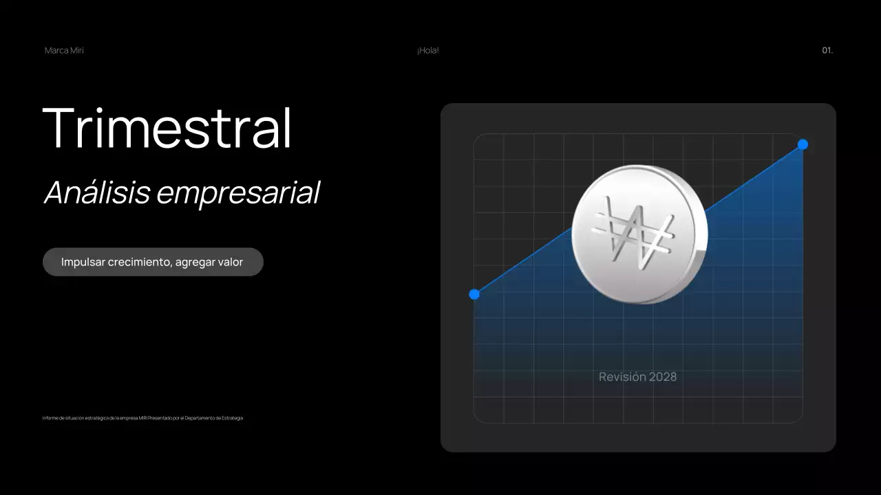 Dark Bold Quarterly Business Review