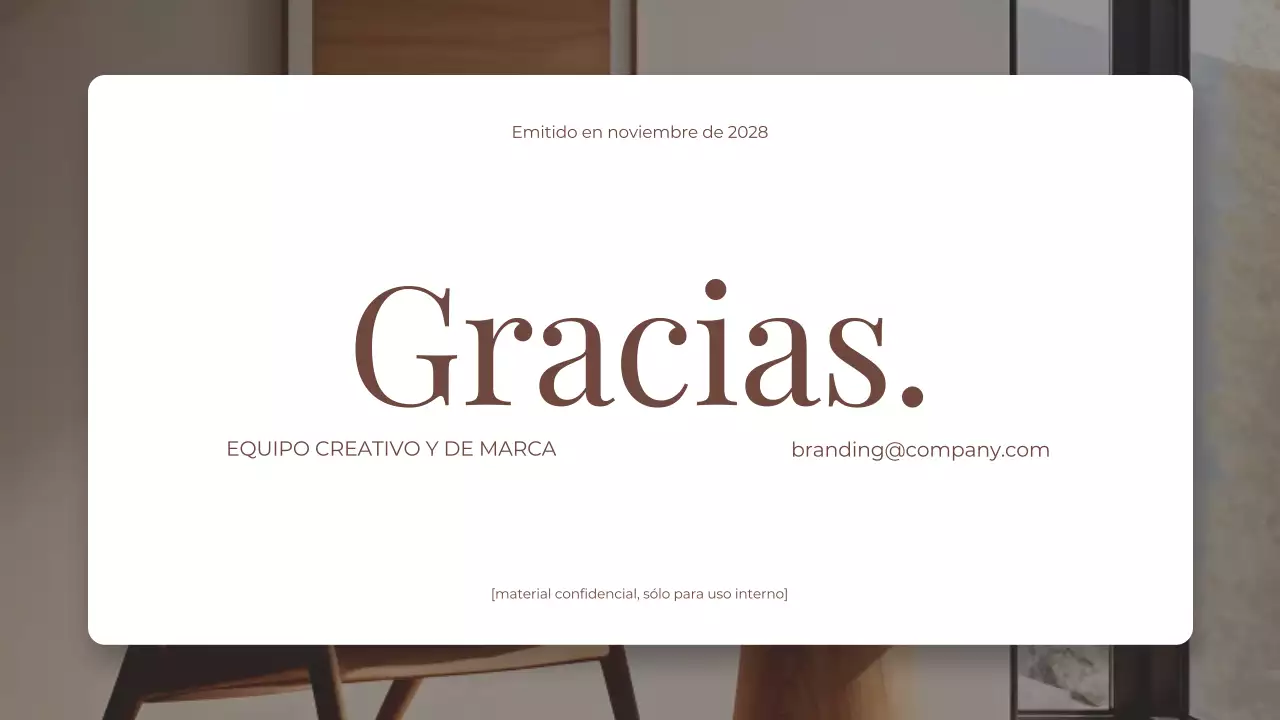 marron y beige elegantes y modernos hogar y vivienda marca directriz presentación