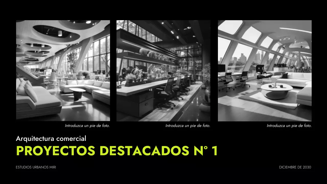 cartera de arquitectura moderna de neón