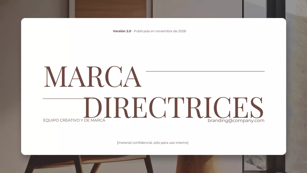 marron y beige elegantes y modernos hogar y vivienda marca directriz presentación