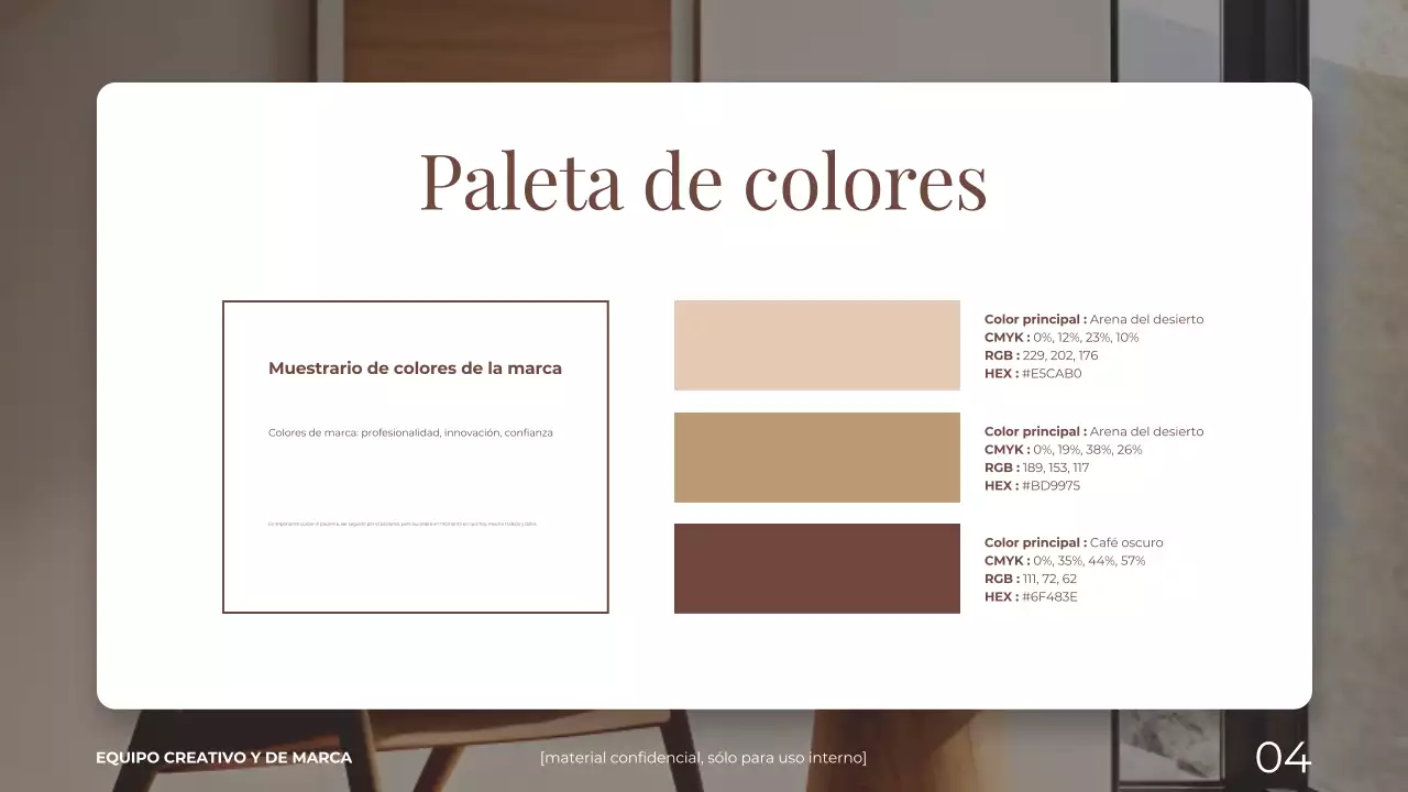 marron y beige elegantes y modernos hogar y vivienda marca directriz presentación
