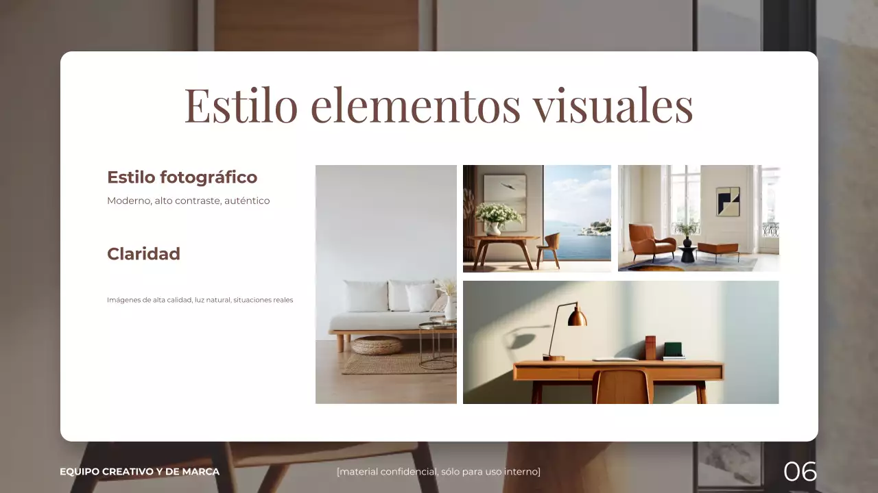 marron y beige elegantes y modernos hogar y vivienda marca directriz presentación