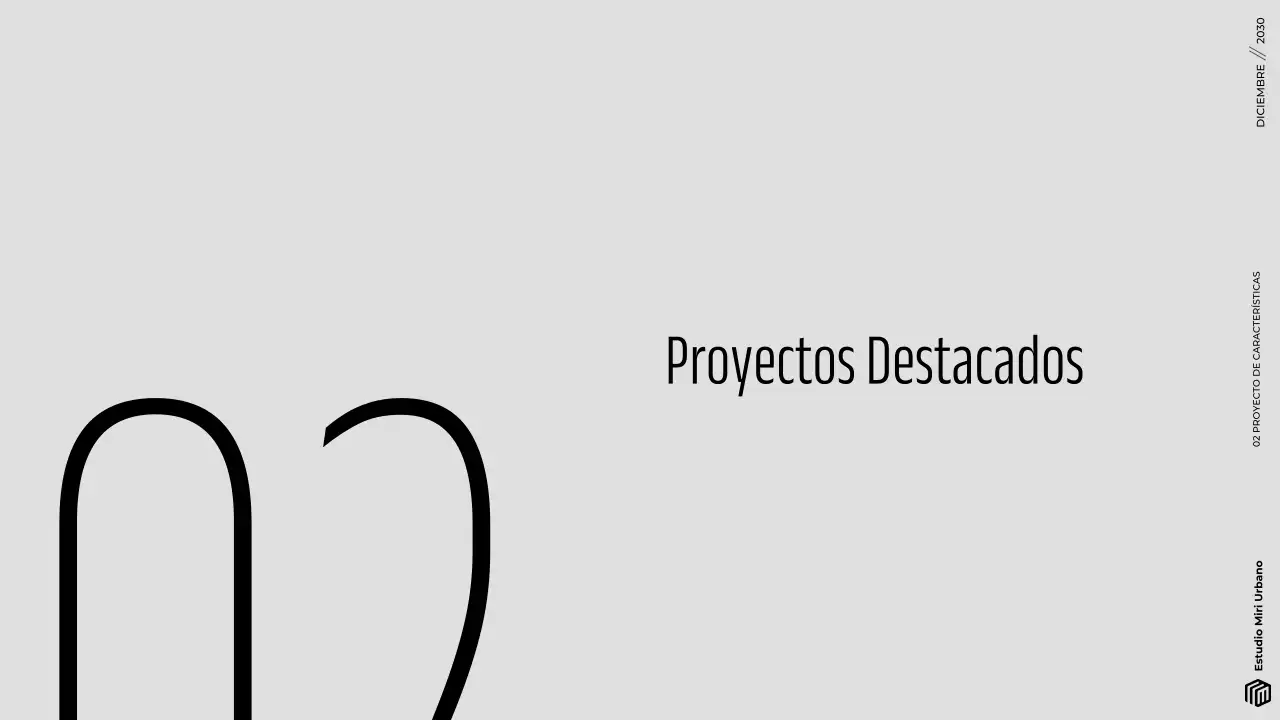 Presentación de cartera de arquitectura minimalista gris moderna