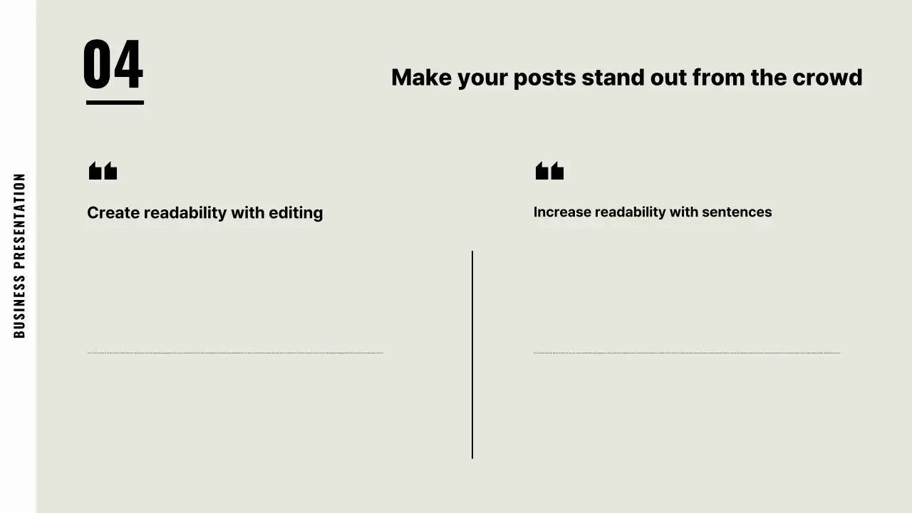 Apresentação de negócios minimalista bege