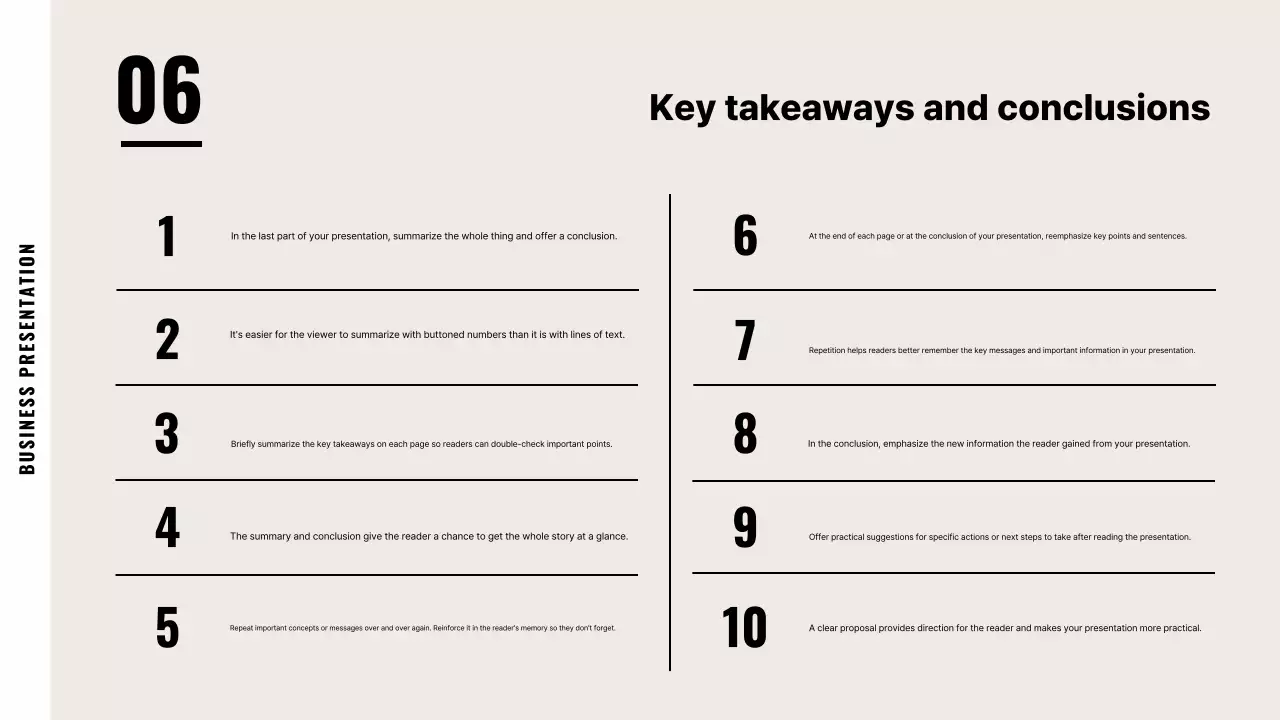 Apresentação de negócios minimalista bege