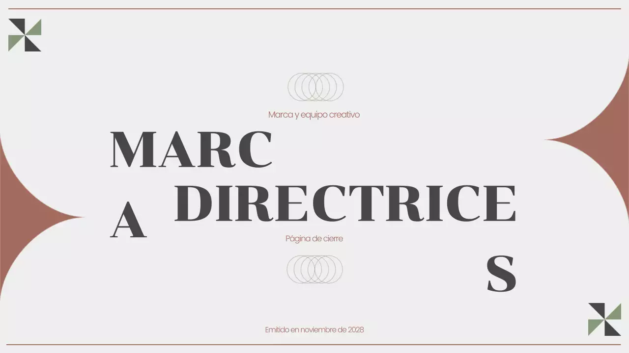 Presentación de las directrices de la marca Gray Modern