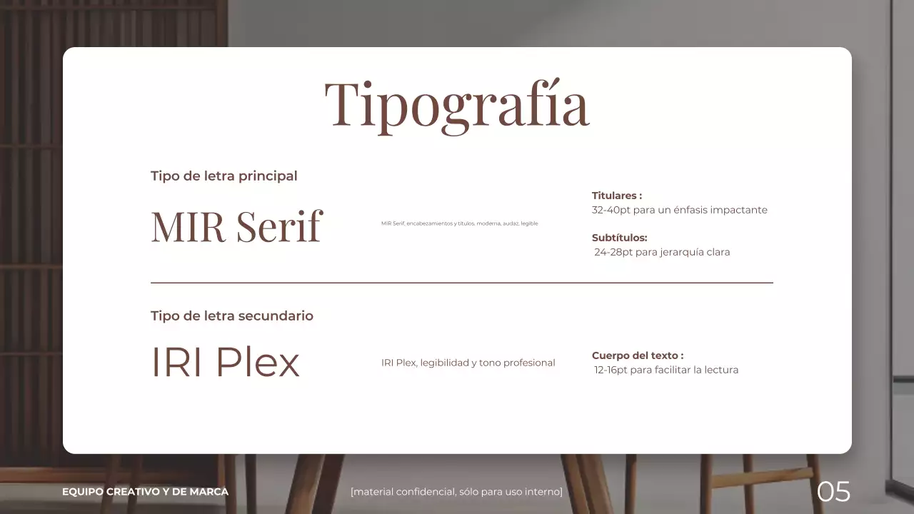 marron y beige elegantes y modernos hogar y vivienda marca directriz presentación