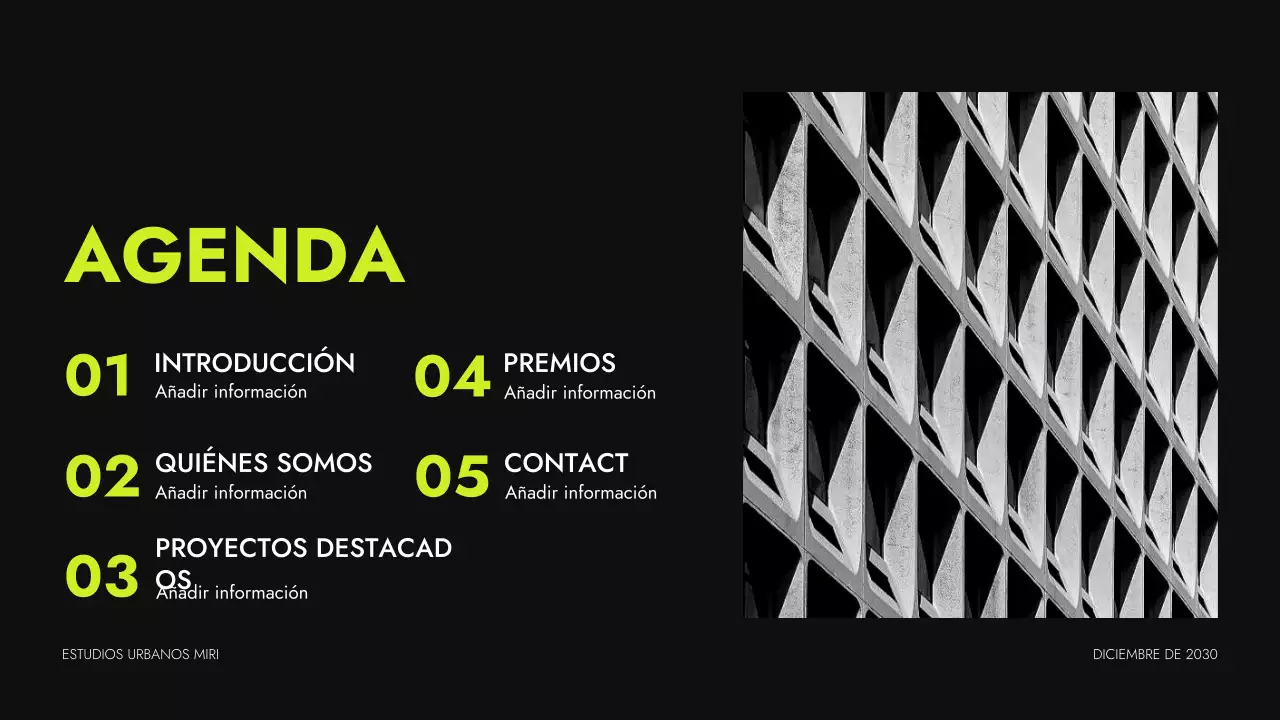 cartera de arquitectura moderna de neón