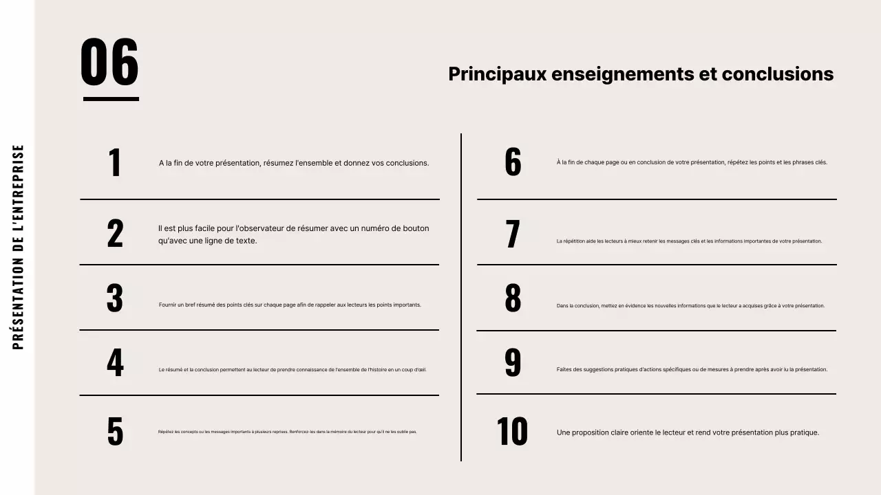 Description de l'entreprise beige par défaut