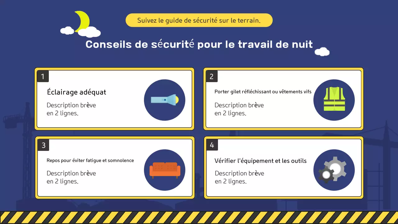 Une collection de jolis manuels jaunes et verts sur la sécurité sur les chantiers de construction