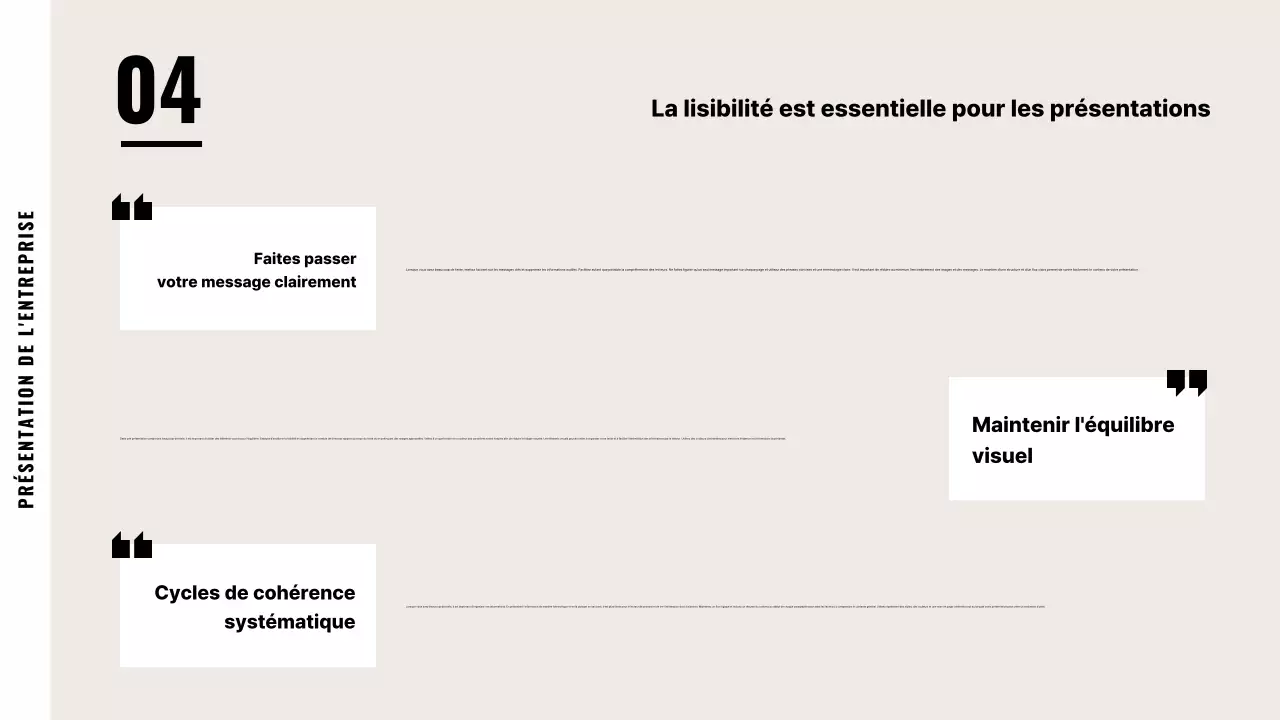 Description de l'entreprise beige par défaut