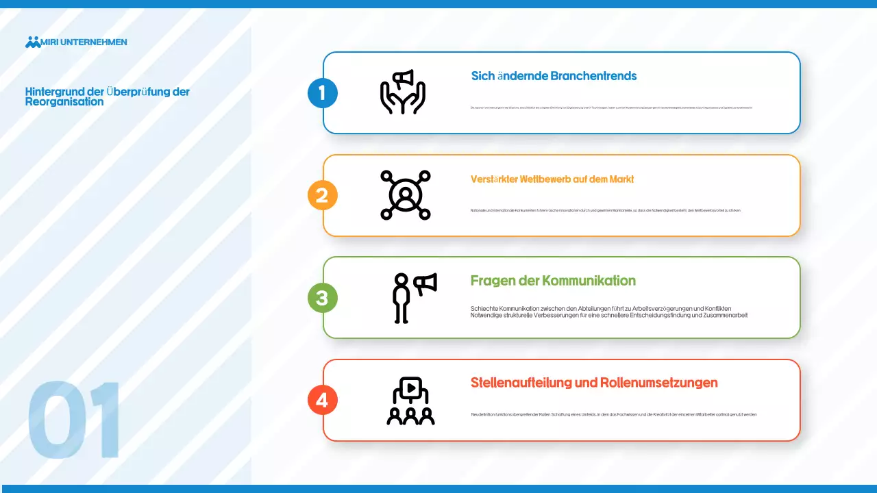Hellblauer einfacher Sanierungsleitfaden