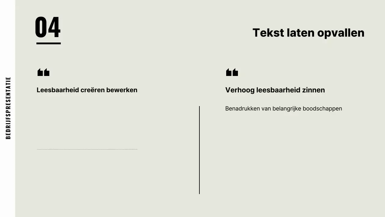 Beige standaard bedrijfsomschrijving