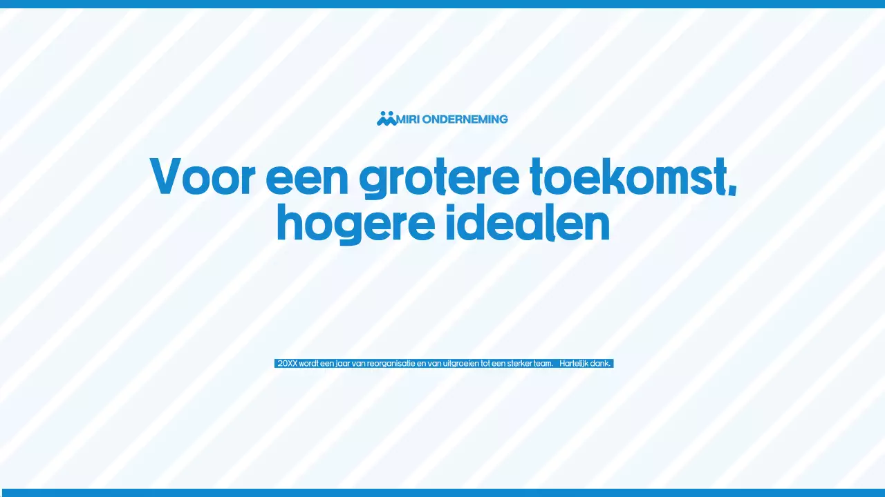 Lichtblauwe eenvoudige reorganisatiegids