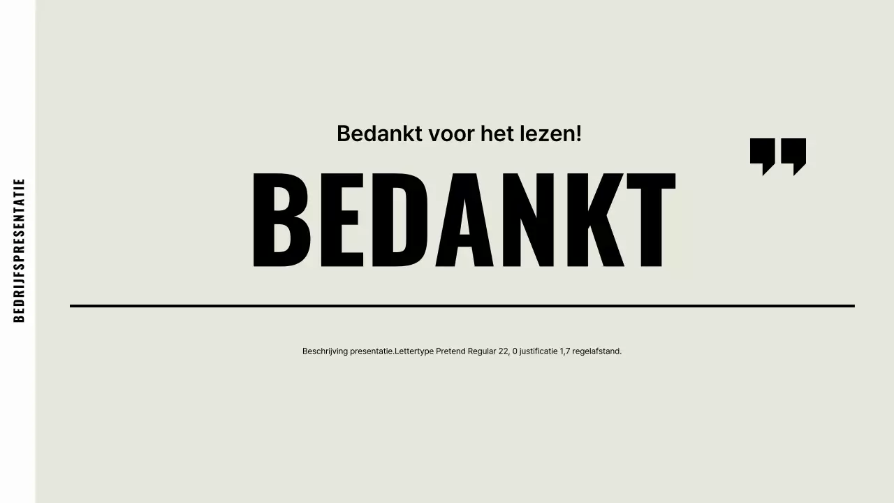 Beige standaard bedrijfsomschrijving