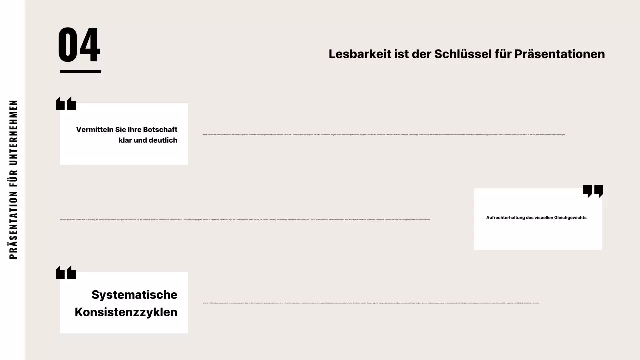 Beige Standard-Geschäftsbeschreibung