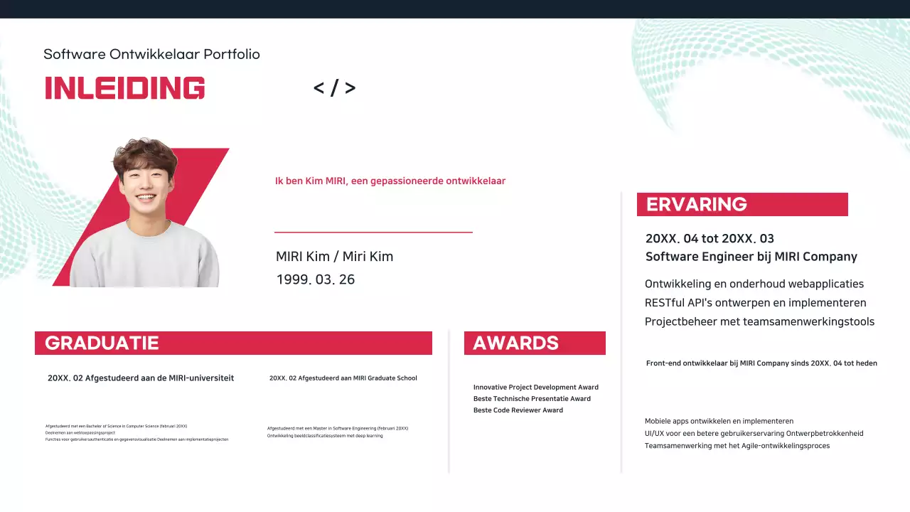 Mint Eenvoudige Software Portfolio