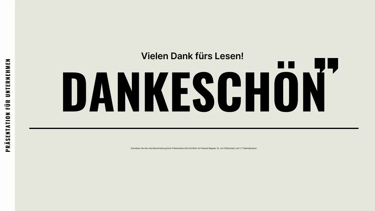 Beige Standard-Geschäftsbeschreibung