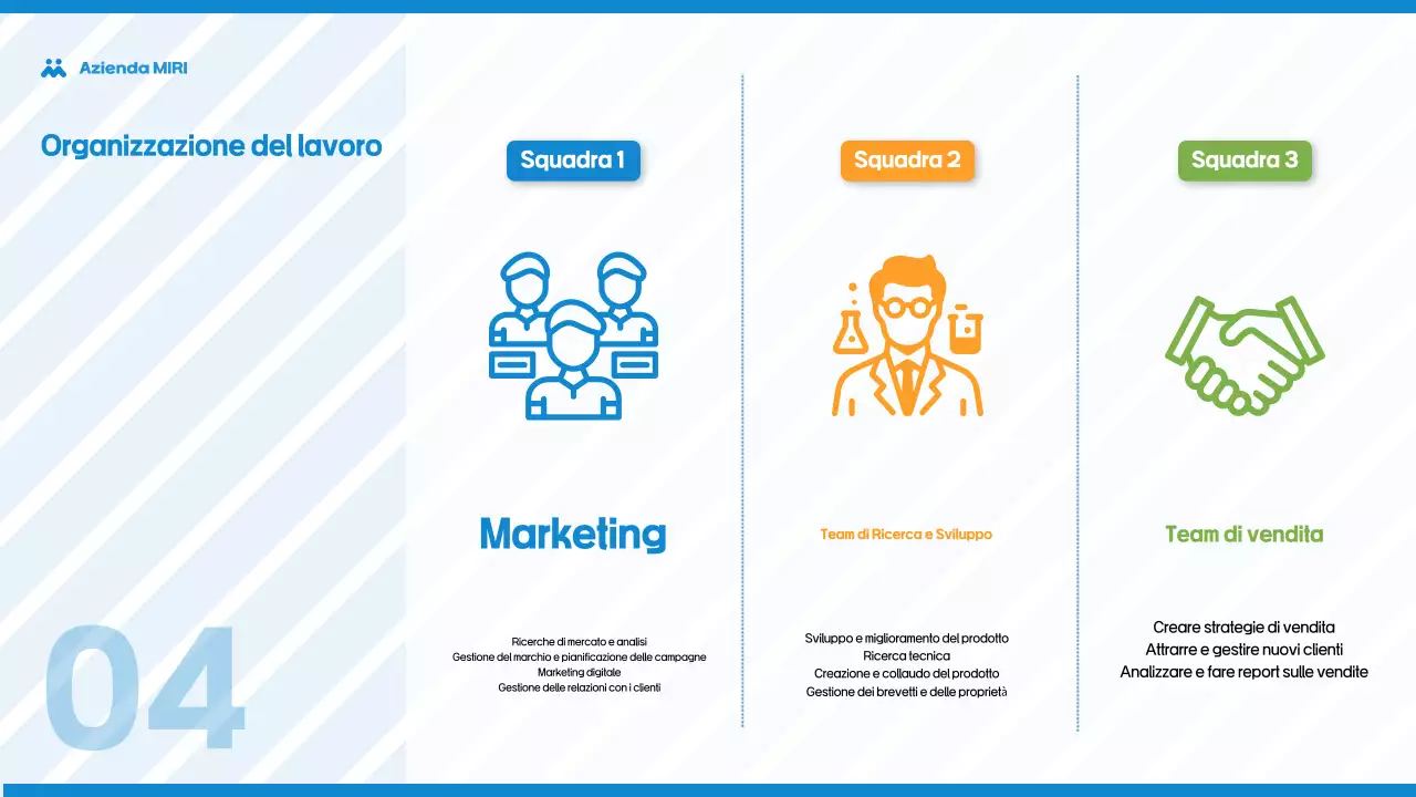 Guida alla riorganizzazione semplice in azzurro