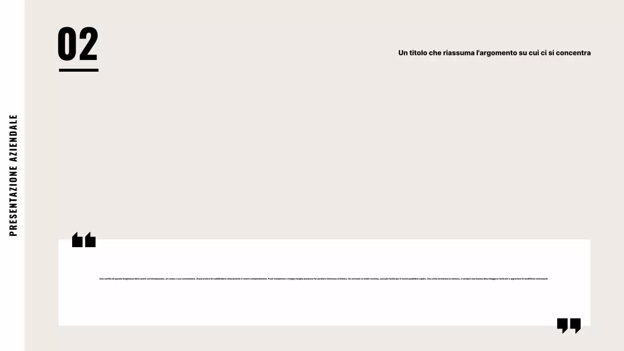 Descrizione dell'attività beige predefinita