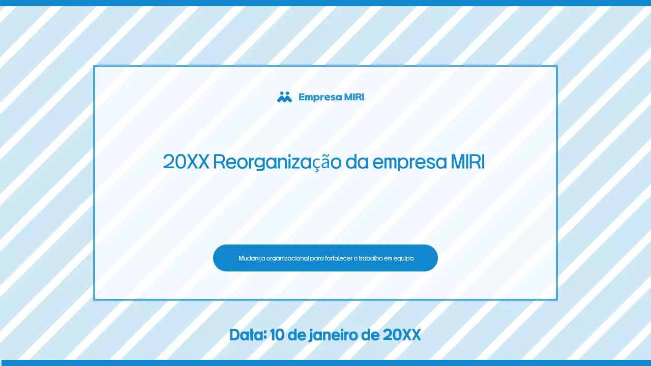Guia de reorganização simples azul claro