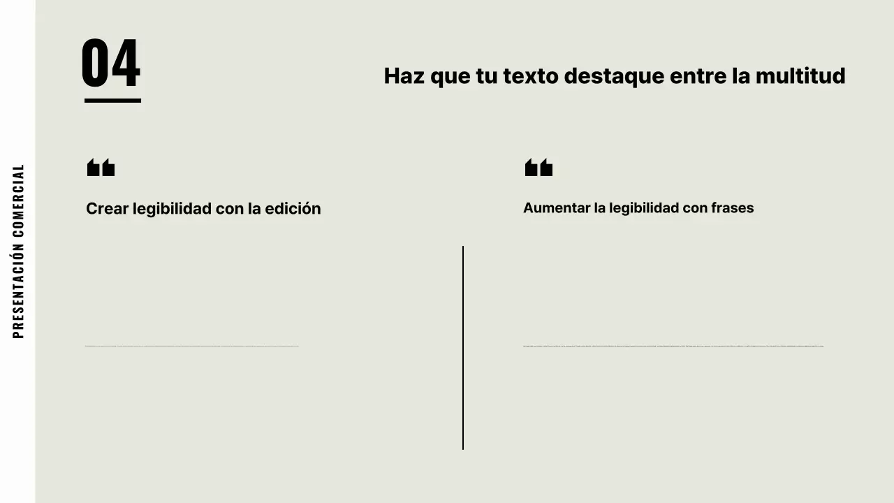 Descripción de la empresa por defecto en beige