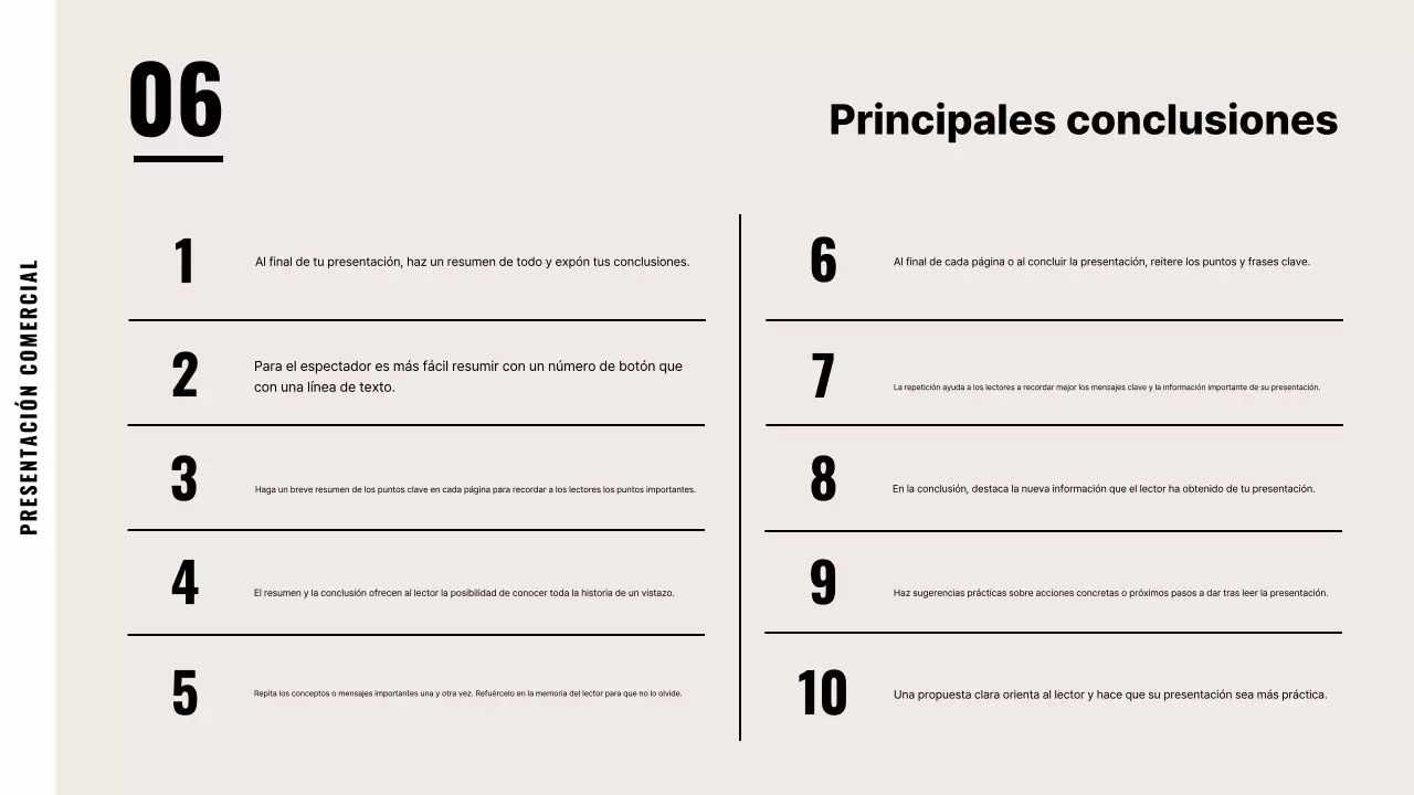 Descripción de la empresa por defecto en beige