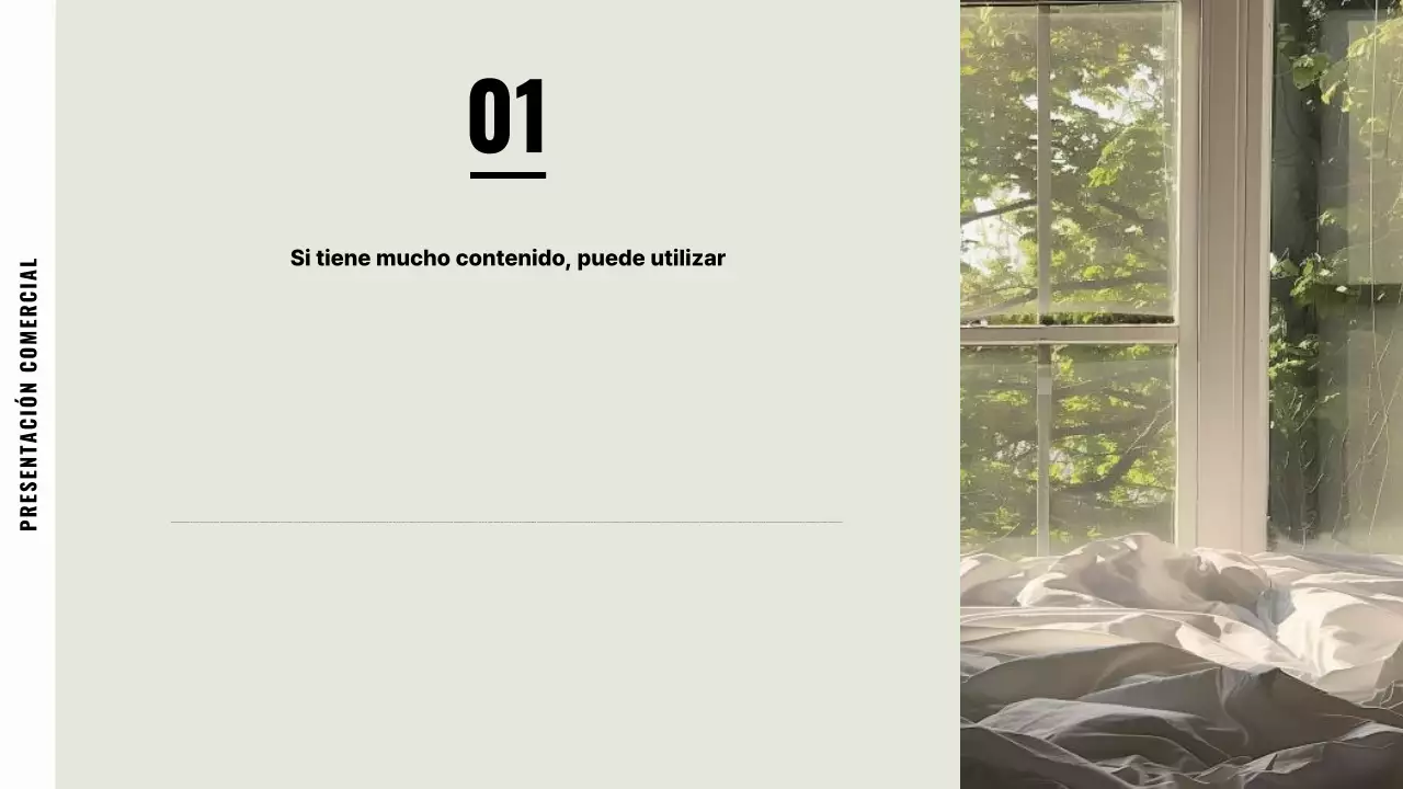 Descripción de la empresa por defecto en beige