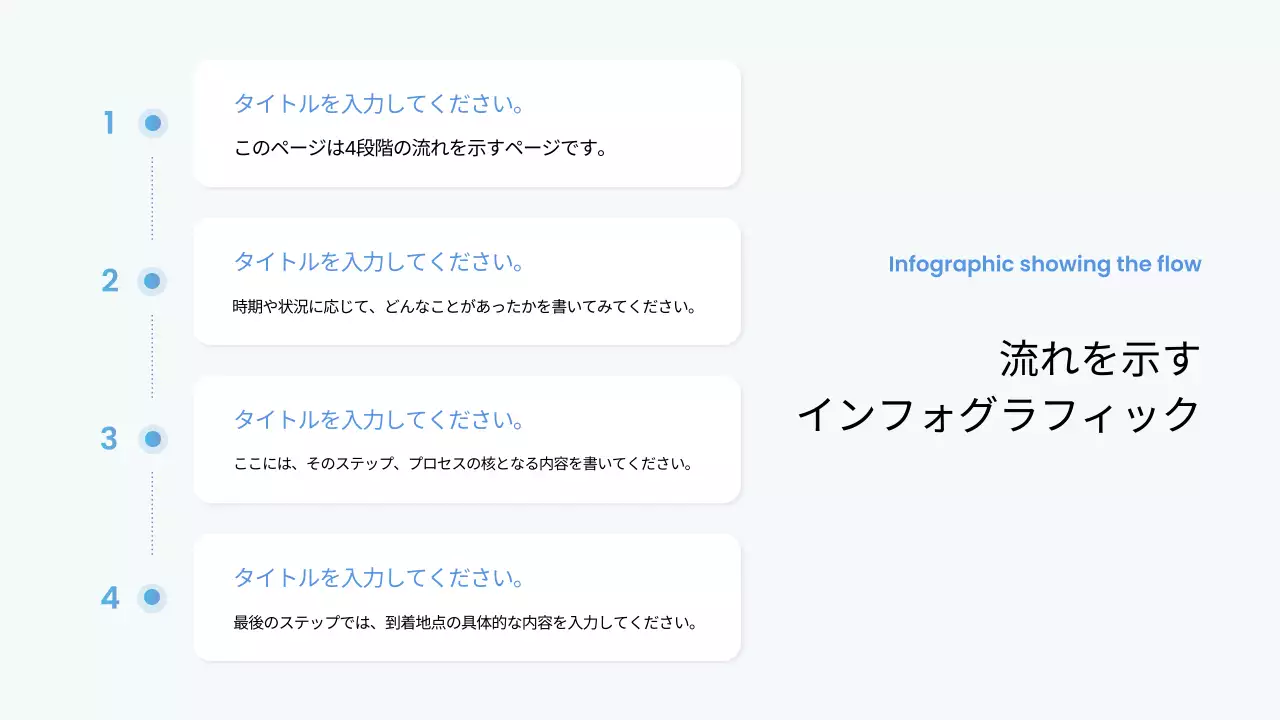 青 シンプル プラン プレゼンテーション