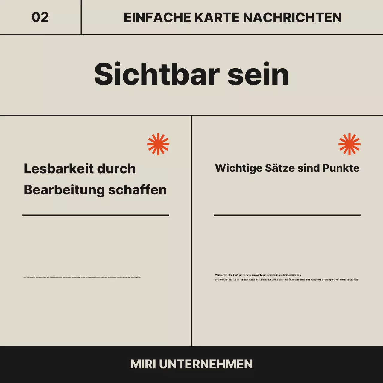 Beige Modern CardNews-Anzeigen