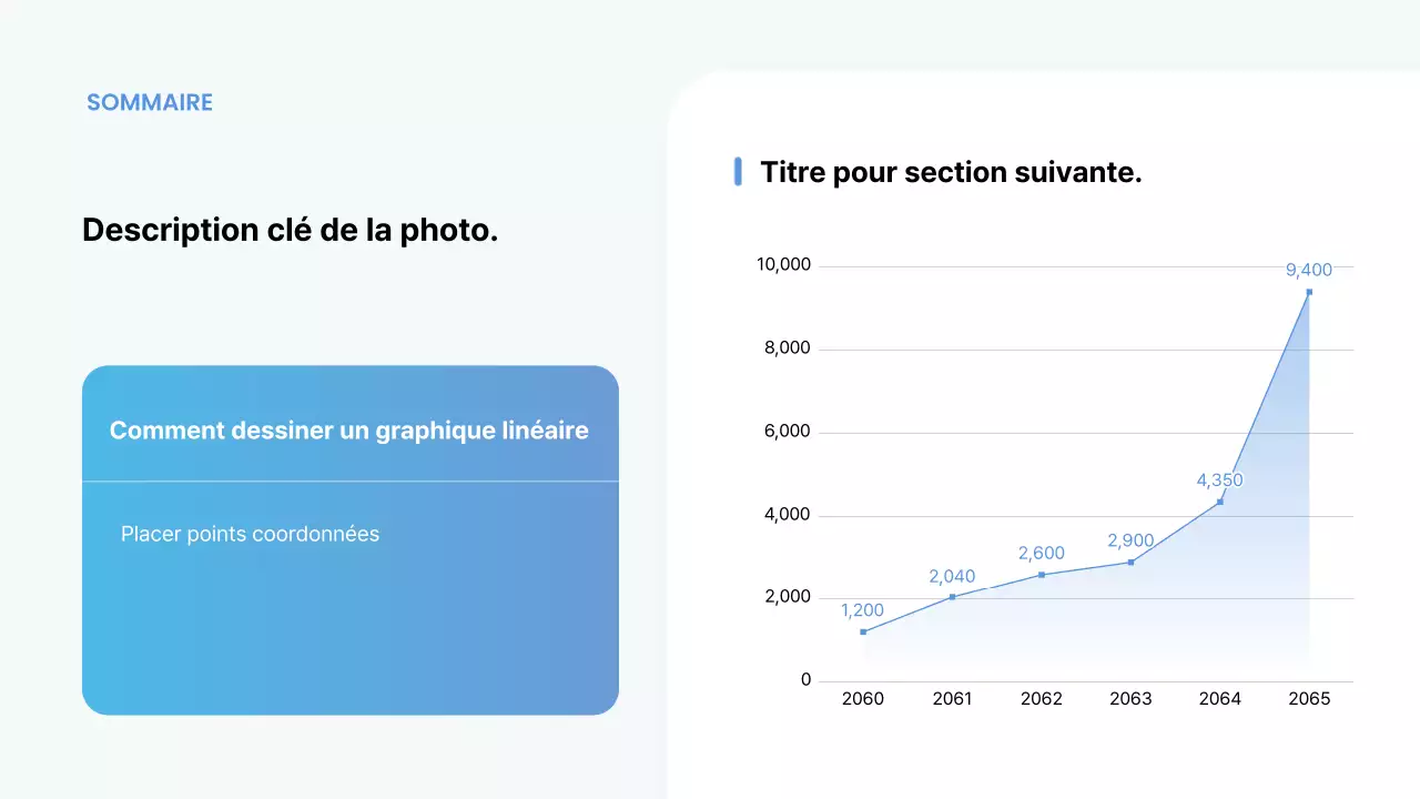 Rapport d'activité minimaliste bleu clair