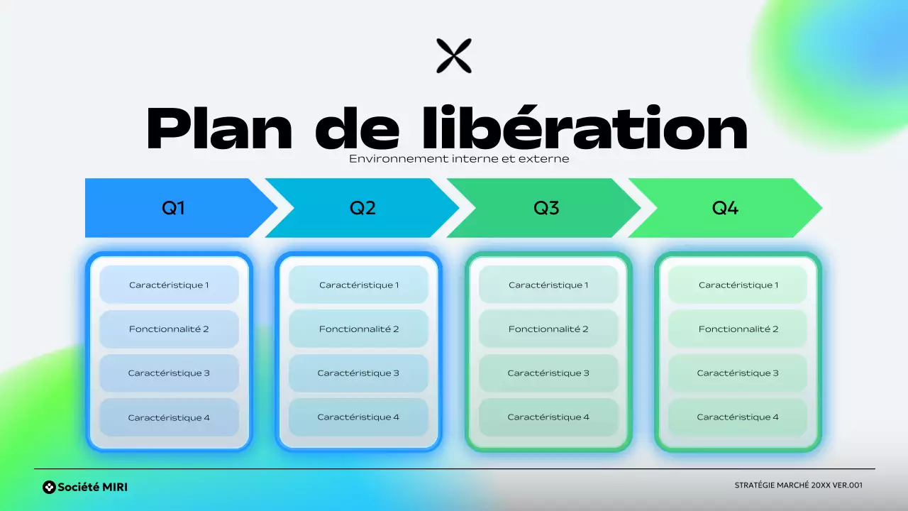 plan d'affaires vert moderne