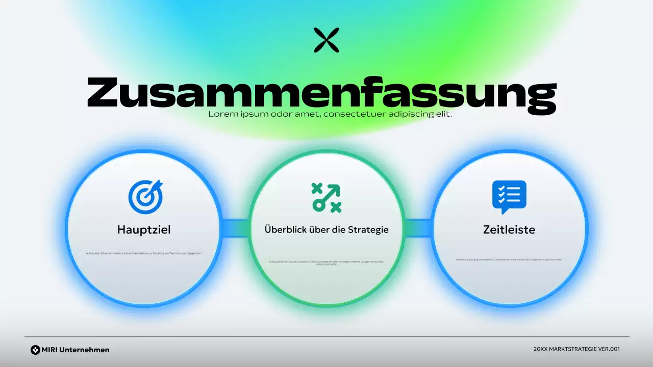 grüner moderner Businessplan