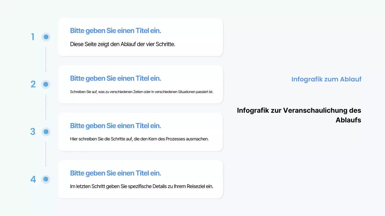 Hellblauer minimalistischer Geschäftsbericht