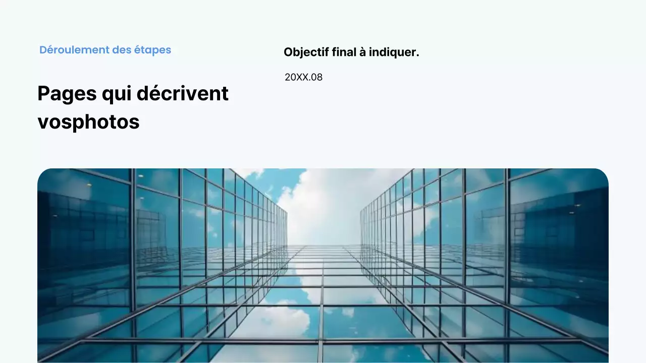 Rapport d'activité minimaliste bleu clair