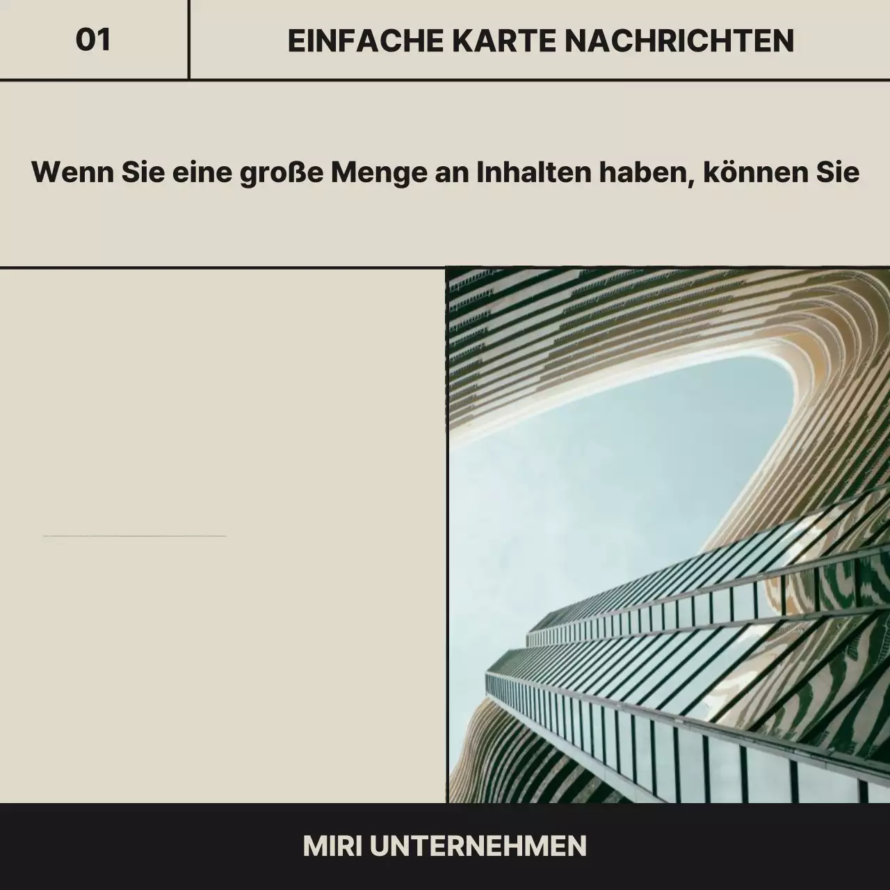 Beige Modern CardNews-Anzeigen