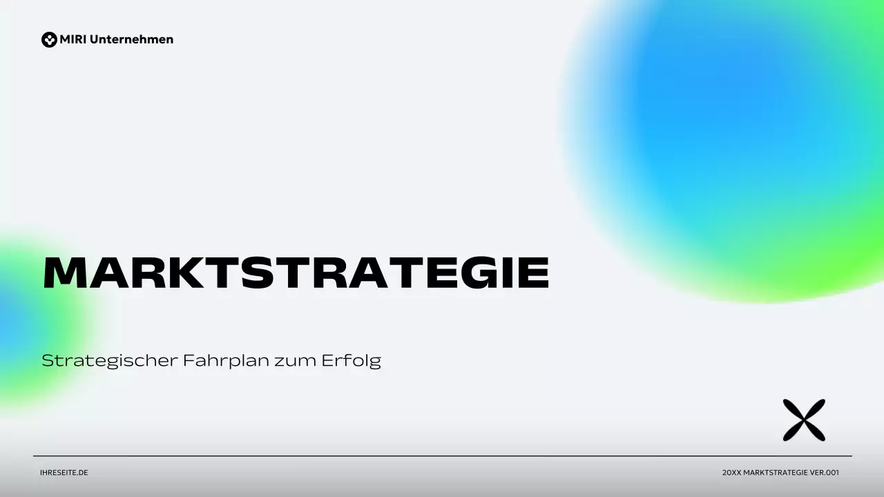 grüner moderner Businessplan