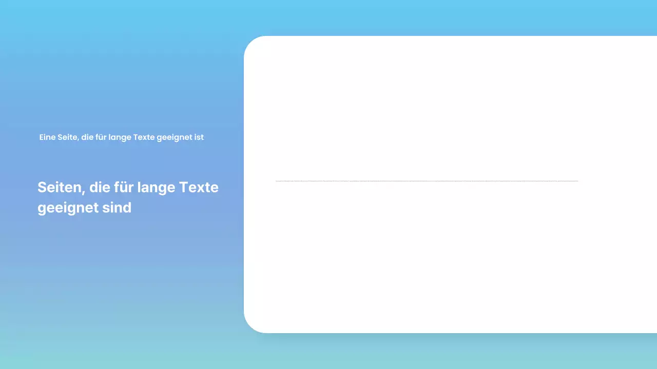 Hellblauer minimalistischer Geschäftsbericht