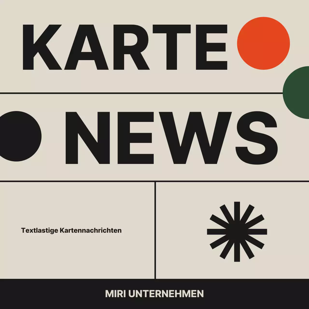 Beige Modern CardNews-Anzeigen