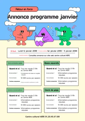 Guide de notre programme de formation bleu clair