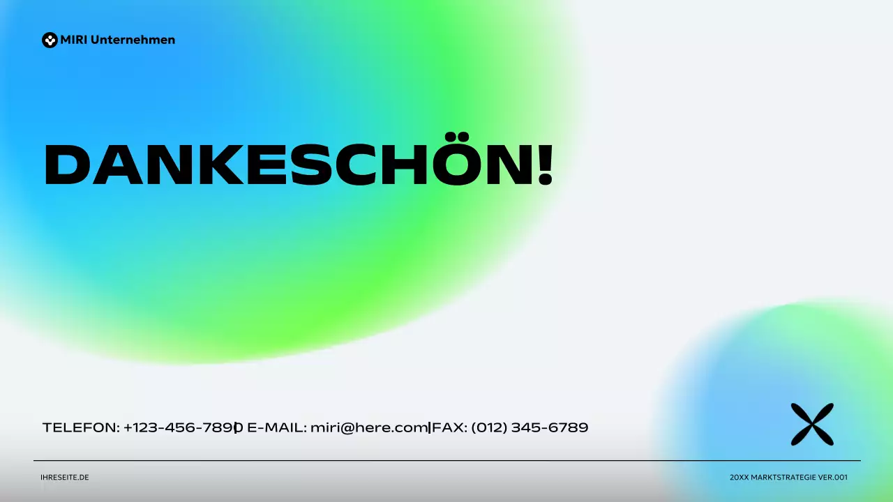 grüner moderner Businessplan