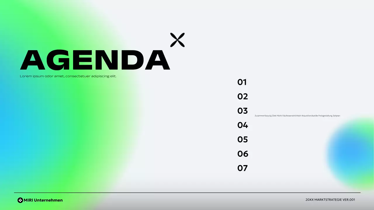 grüner moderner Businessplan